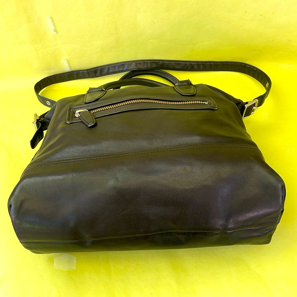Vintage black/silver Coach large leather bag - Picture 11 of 15